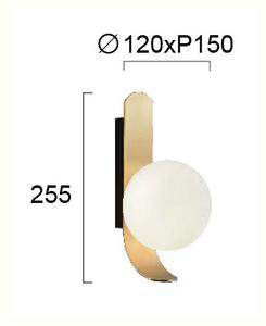 Απλίκα Τοίχου Viokef Polina Gold 4266201