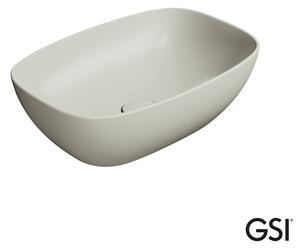 GSI Nubes Επιτραπέζιος Νιπτήρας Πορσελάνης 50x35εκ Cenere