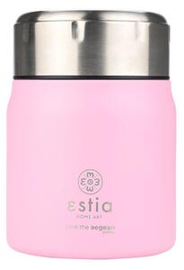 Θερμός Φαγητού 500ml & Κουτάλι Estia Save The Aegean Blossom Rose 01-21665