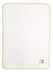 Κουβέρτα Πικέ Αγκαλιάς (80x110) Dimcol 193 White-Yellow