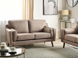Καναπές Berwyn 254, Ανοιχτό καφέ, 150x83x85cm, Πόδια: Ξύλο