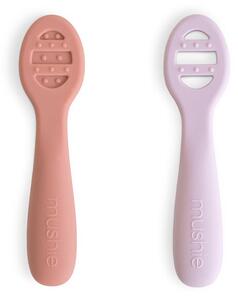 Κουτάλια Φαγητού (Σετ 2τμχ) Mushie Rose/Soft Lilac 66-102073