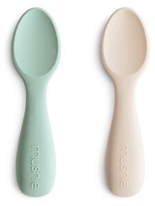 Κουτάλια Φαγητού (Σετ 2τμχ) Mushie Cambridge Blue/Shifting Sand 66-101351