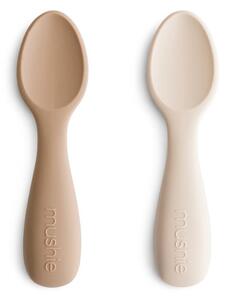 Κουτάλια Φαγητού (Σετ 2τμχ) Mushie Natural/Shifting Sand 66-101353