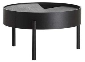 Woud - Arc Coffee Table Ø66 Black Ash Woud