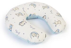 Μαξιλάρι Θηλασμού (60x50x15) Dimcol Bear's Nest 03 White-Sky Blue