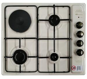 MultiHome LX-412B Εστία Μικτή Υγραερίου & Ρεύματος 58.5x50εκ Μπεζ