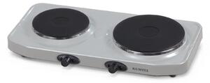 Kumtel LX-7021 Επιτραπέζια Εστία Εμαγιέ Διπλή Γκρι
