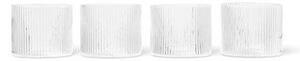 Ferm LIVING - Ripple Low Glasses Set of 4 Clear ferm LIVING