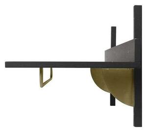 Ferm LIVING - Sector Rack Shelf Black Ash/Brass ferm LIVING