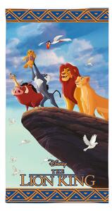 Παιδική Πετσέτα Θαλάσσης Microfiber (70x140) Dimcol Lion King 101 Sky Blue