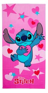 Παιδική Πετσέτα Θαλάσσης Microfiber (70x140) Dimcol Lilo & Stitch 085 Baby Pink