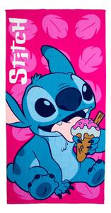 Παιδική Πετσέτα Θαλάσσης Microfiber (70x140) Dimcol Lilo & Stitch 118 Fuchsia