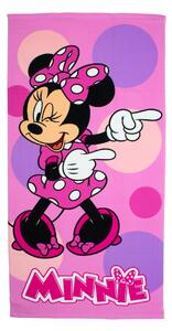 Παιδική Πετσέτα Θαλάσσης Microfiber (70x140) Dimcol Minnie 182 Pastel Lilac