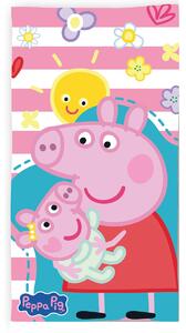 Παιδική Πετσέτα Θαλάσσης Microfiber (70x140) Dimcol Peppa Pig 821 White-Pink