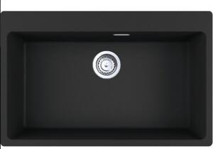 Franke Centro 2.0 CNG 610/210-73 Matt Black Γρανιτένιος Νεροχύτης 80cm