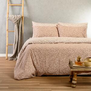 Παπλωματοθήκη Υπέρδιπλη (225x245) 2 Όψεων Melinen Casual Line Leo Mocca
