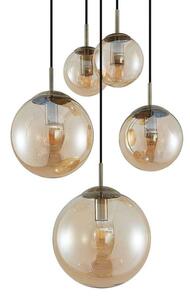 Lindby - Teeja 5 Cluster Pendant Amber Lindby