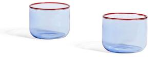 HAY - Tint Glass Set of 2 Light Blue/RedHAY