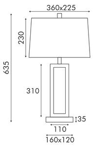 Πορτατίφ Aca Dennis MT240515 Black/White
