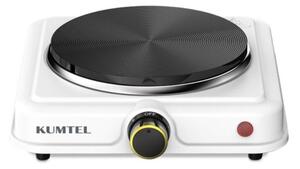 Kumtel HP-1001 Επιτραπέζια Εστία Εμαγιέ Μονή 1000W Λευκή
