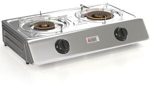 Thermogatz KS 2S Επιτραπέζια Εστία Υγραερίου Διπλή Inox