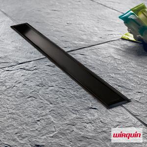WIRQUIN VENISIO SLIM VS500-401 Κανάλι Δαπέδου Ανοξείδωτο Μαύρο 50cm