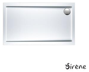SIRENE EXTRA FLAT E14070-300 Ορθογώνια Ακρυλική Ντουζιέρα White 140x70cm