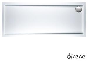SIRENE EXTRA FLAT E16080-300 Ορθογώνια Ακρυλική Ντουζιέρα White 160x80cm