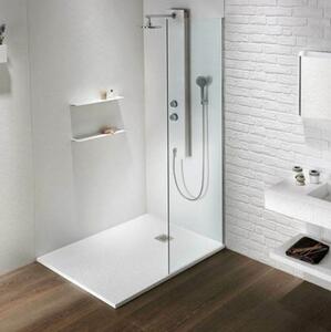 Sirene Slate 10080 White Matt Cast Marble Ντουζιέρα 100 x 80 cm