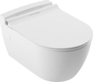 Serel Sapphire SP2600SC Hygiene Plus Πορσελάνινη Λεκάνη Κρεμαστή Rimless 52cm με κάλυμμα βακελίτη Slim Soft Close αποσπώμενο