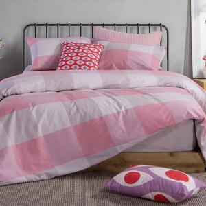Σεντόνια Μονά (Σετ) Nef-Nef Homeware Casual Check Rose