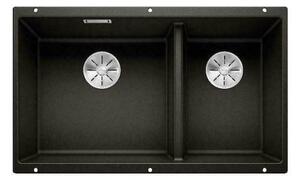 Blanco Subline 430/270-U Black SILGRANIT® PuraDur® Γρανιτένιος Νεροχύτης 80cm