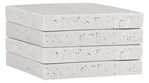 Σουβέρ (Σετ 4τμχ) Estia Travertine 07-36867