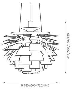 Louis Poulsen - PH Artichoke Κρεμαστό φωτιστικό Ø480 Stainless Ατσάλι Louis Poulsen