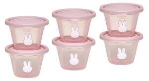 Φαγητοδοχεία (Σετ 6τμχ) Miffy Koko Pink 69-24707