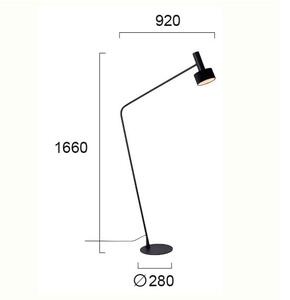 Φωτιστικό Δαπέδου Viokef Arietta Black 4258400