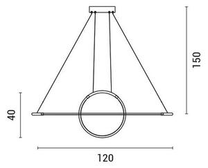 Φωτιστικό Οροφής Δίφωτο LED Eurolamp 144-16001 Black