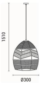 Φωτιστικό Οροφής Μονόφωτο Eurolamp Aithra 144-33088