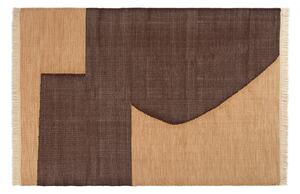 Ferm LIVING - Forene Rug 140x200 Tan/Chocolate ferm LIVING