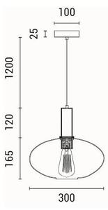 Φωτιστικό Οροφής Μονόφωτο Eurolamp Topaz 144-24080