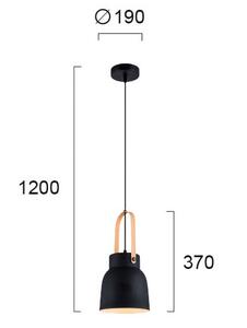 Φωτιστικό Οροφής Μονόφωτο Viokef Carla Black 4231501