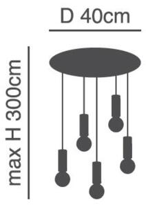 Φωτιστικό Οροφής Πολύφωτο Homelighting Adept Tube 77-8390 Nickel Matt