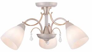 Φωτιστικό Οροφής Τρίφωτο Aca Quince DLA12123 White/Antique Gold