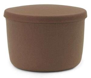 Normann Copenhagen - Hide Storage Pouf Small Brown Normann Copenhagen