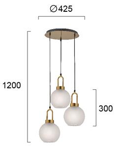 Φωτιστικό Οροφής Τρίφωτο Viokef Doria 4249700