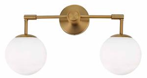 Φωτιστικό Πλαφονιέρα Aca Thetis V360502W Brass