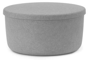 Normann Copenhagen - Hide Storage Pouf Large Grey Normann Copenhagen