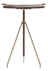 Audo Copenhagen - Umanoff Συνοδευτικό Tραπέζι Tall Walnut/Matt Lacquered Brass Audo Copenhagen