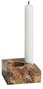 Woud - Jeu de dés 3 Candle Holder Brown Marble Woud